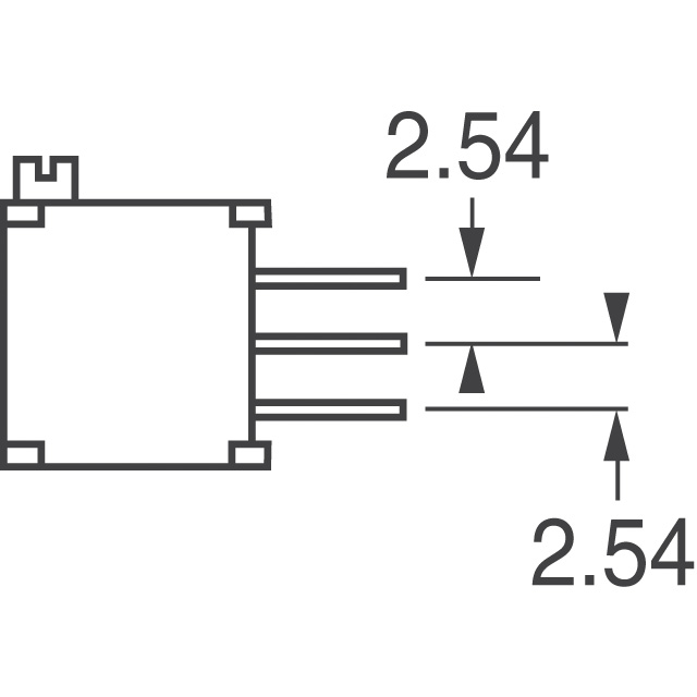 3296X-1-202LF Bourns Inc.  Trimmer Potentiometers